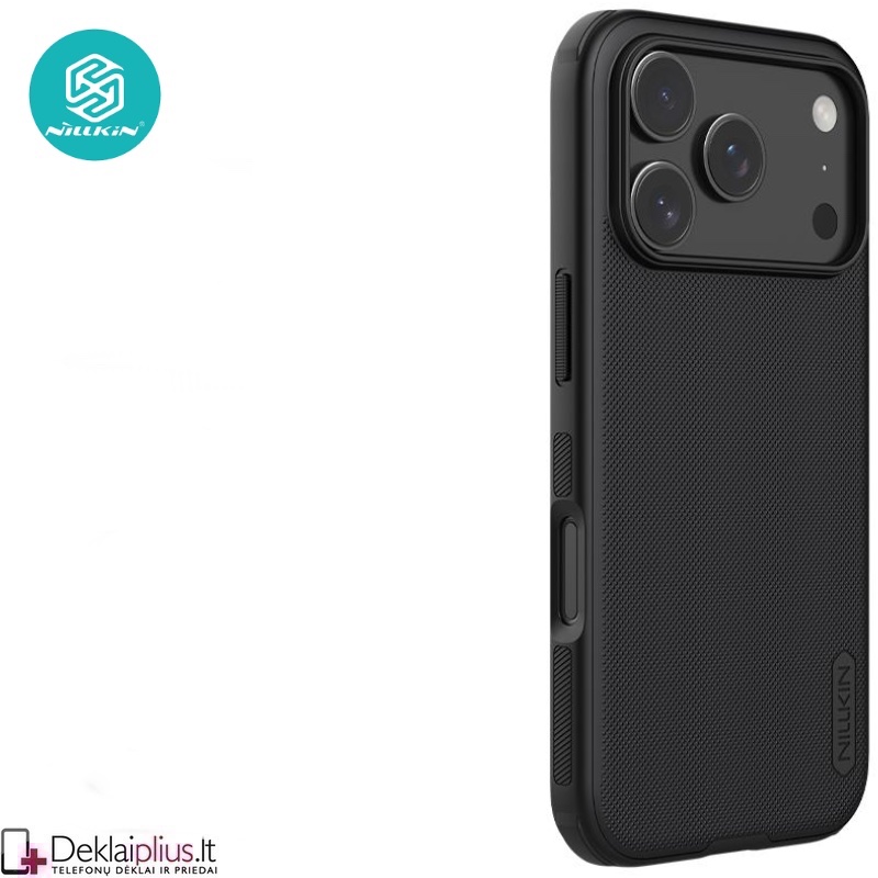 Nillkin Frosted shield plastikinis dėklas - juodas (Apple Iphone 17 Pro/Iphone 18 Pro) Nillkin Frosted shield plastikinis dėklas - juodas (Apple Iphone 17 Pro/Iphone 18 Pro)
